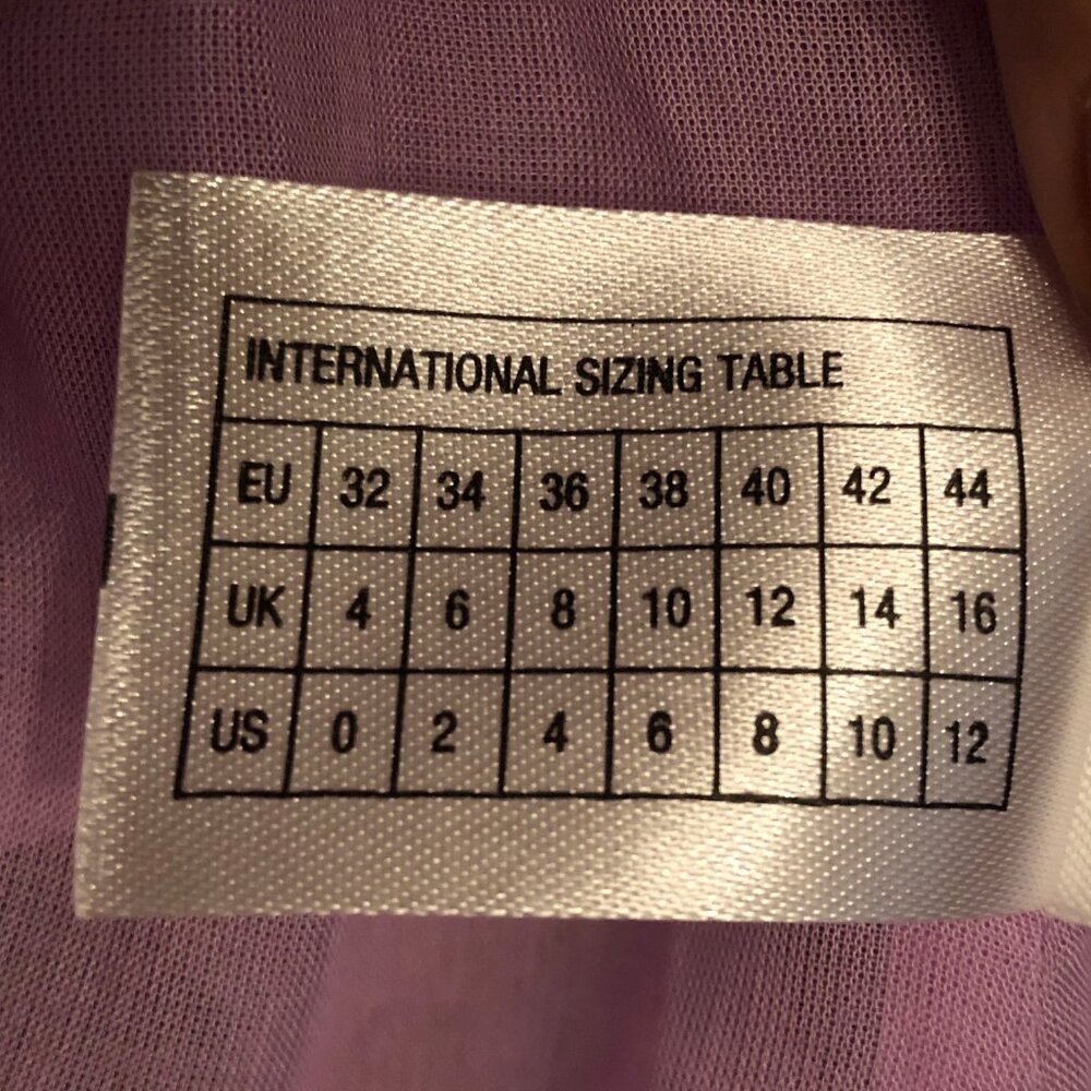 NWT Essentiel Antwerp lilac chiffon Chives print dress - Picture 9 of 10